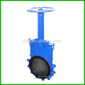 Manual rubber seat cast iron knife gate valve